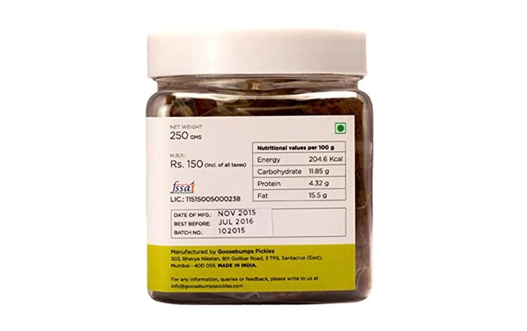 Goosebumps Red Chillies (Mustard Base - Sour / Spicy) Homemade Pickle   Glass Jar  250 grams